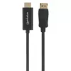 Manhattan DisplayPort 1.1 uz HDMI kabelis, 1080p@60Hz, 1m, vīrs pret vīru, DP ar fiksatoru, melns, nav divvirzienu, trīs gadu garantija