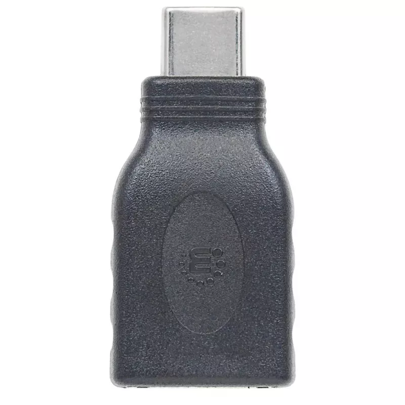 Manhattan USB-C uz USB-A adapteris, vīrišķais uz sievišķo, 5 Gbps (USB 3.2 Gen1 jeb USB 3.0), SuperSpeed USB, melns, mūža garantija, ekvivalents USB31CAADG