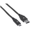 USB-C uz USB-A kabelis Manhattan 354974 2 m vīrieša-vīrieša