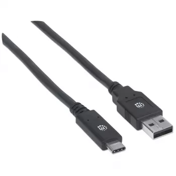 USB-C uz USB-A kabelis Manhattan 354974 2 m vīrieša-vīrieša