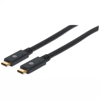 USB-C kabelis Manhattan USB315CC2M 2 m vīrišķais–vīrišķais melns