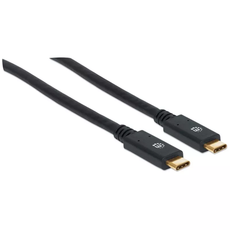 USB-C kabelis Manhattan USB315CC2M 2 m vīrišķais–vīrišķais melns