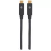 USB-C kabelis Manhattan USB315CC2M 2 m vīrišķais–vīrišķais melns