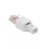 Tīkla kabelis LogiLink MP0025 RJ-45 savienotājs, vīrišķais, balts