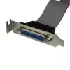 Low Profile 16in paralēlā porta galviņas kabeļa adapteris ar kronšteinu – DB25 (F) uz IDC26