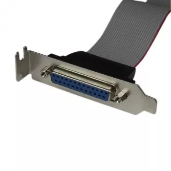 Low Profile 16in paralēlā porta galviņas kabeļa adapteris ar kronšteinu – DB25 (F) uz IDC26