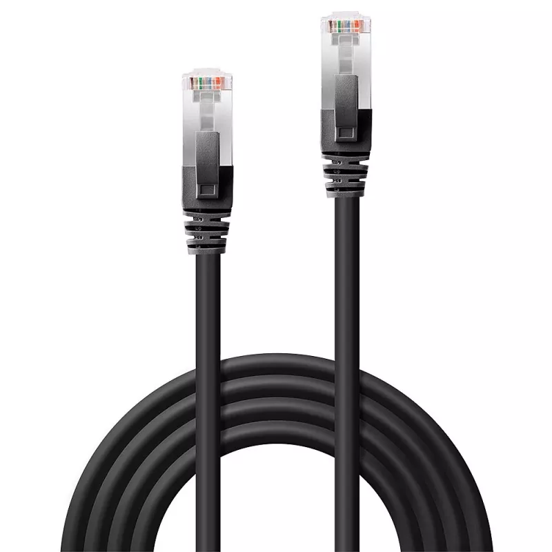 tīkla kabelis Lindy 0.3m RJ-45 Cat6 Melns