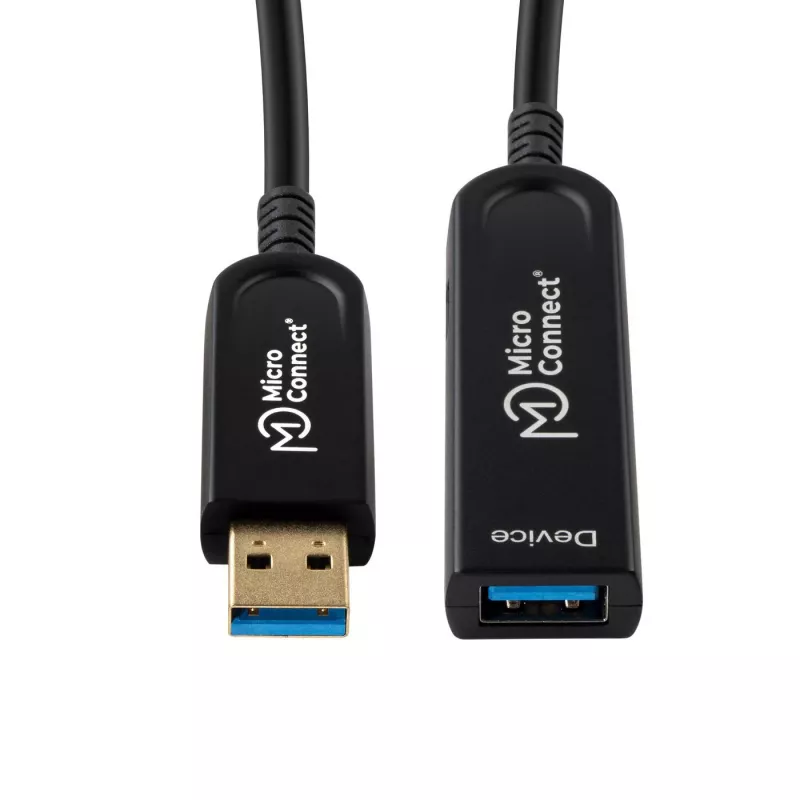 Microconnect MC-USB3.0AAF25AOP USB kabelis USB 3.2 Gen 2 (3.1 Gen 2) 25 m USB A Melns