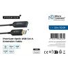 Microconnect MC-USB3.0AAF25AOP USB kabelis USB 3.2 Gen 2 (3.1 Gen 2) 25 m USB A Melns