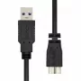ProXtend USB-A 3.2 Gen 1 uz Micro B kabelis melns 1m 5 Gbit/s