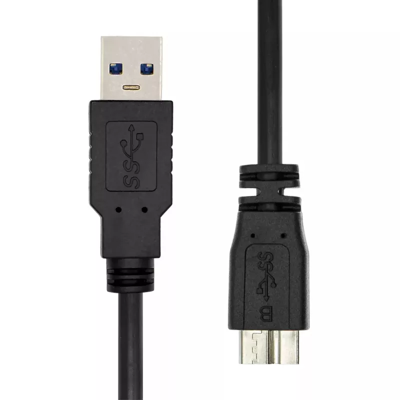 ProXtend USB-A 3.2 Gen 1 uz Micro B kabelis, melns, 0,5 m