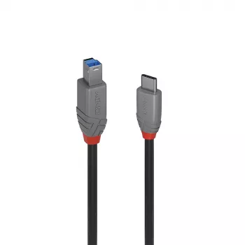 Lindy 1 m USB 3.2 C tipa–B tipa kabelis, Anthra Line