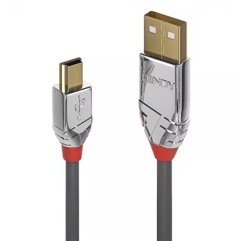 Lindy 3m USB 2.0 Type A uz Mini-B kabelis, Cromo Line