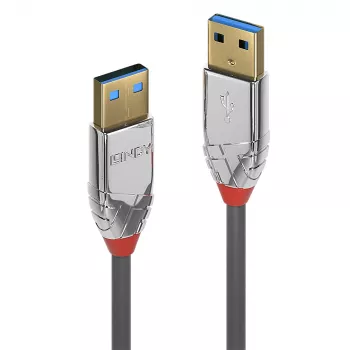 Lindy 36626 USB kabelis USB 3.2 Gen 1 (3.1 Gen 1) 1 m USB A pelēka