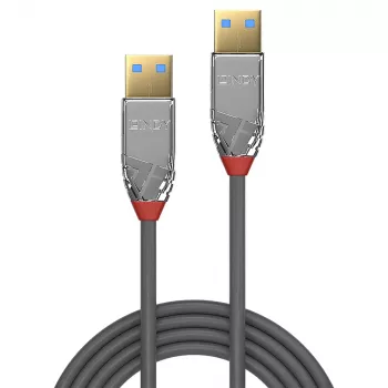 Lindy 36626 USB kabelis USB 3.2 Gen 1 (3.1 Gen 1) 1 m USB A pelēka