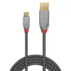 Lindy 5m USB 2.0 Type A to Micro-B kabelis, Cromo Line