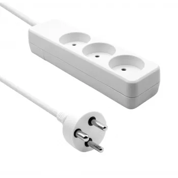Microconnect MC-GRU0350DK barošanas pagarinātājs 5 m 3 maiņstrāvas kontaktligzdas(-u) Iekštelpu Balts
