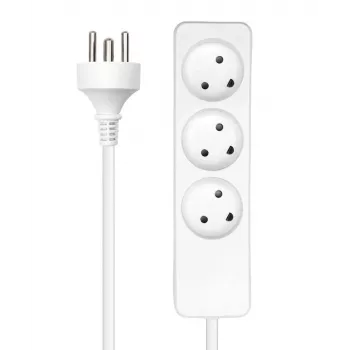 Microconnect MC-GRU0350DK barošanas pagarinātājs 5 m 3 maiņstrāvas kontaktligzdas(-u) Iekštelpu Balts