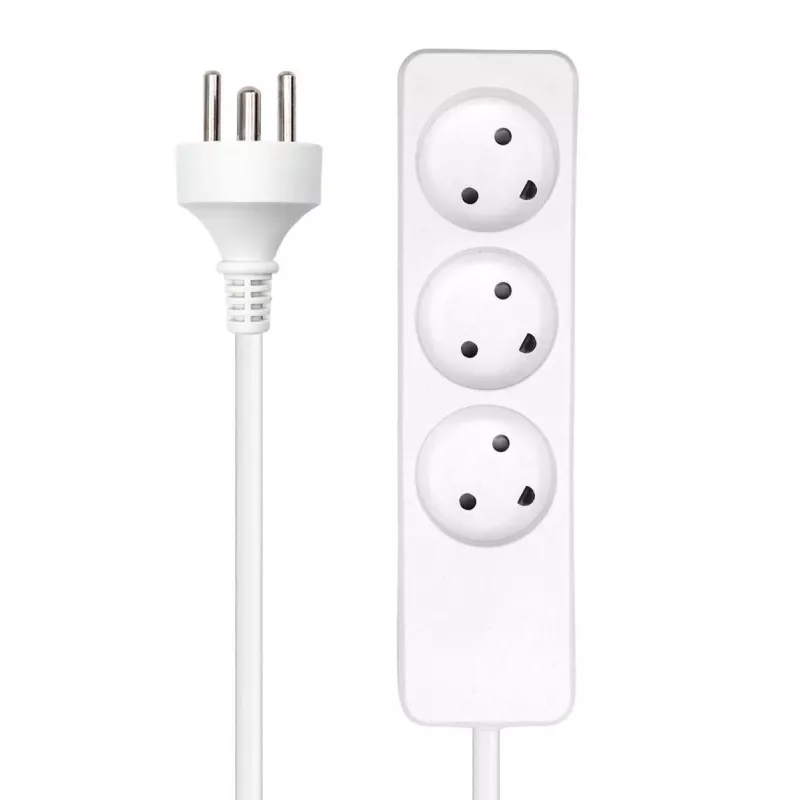 Microconnect MC-GRU0350DK barošanas pagarinātājs 5 m 3 maiņstrāvas kontaktligzdas(-u) Iekštelpu Balts