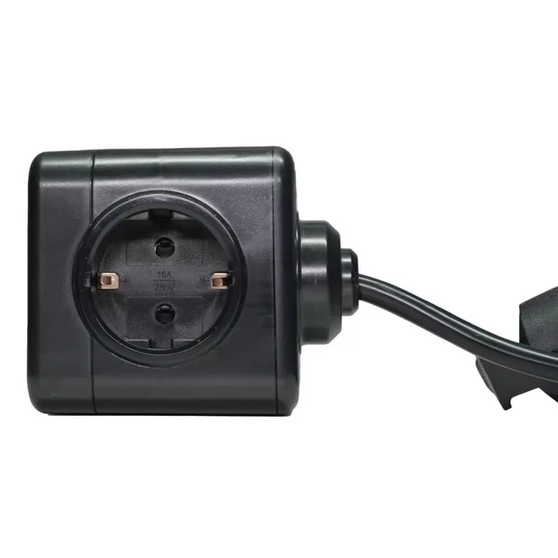 Microconnect GRUCUBE2USB-B3 strāvas pagarinātājs 3 m 3 maiņstrāvas kontaktligzdas Iekštelpām Melns
