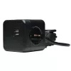 Microconnect GRUCUBE2USB-B3 strāvas pagarinātājs 3 m 3 maiņstrāvas kontaktligzdas Iekštelpām Melns