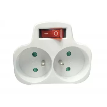 Kontaktdakšas ieslēgšanas/izslēgšanas slēdzis MicroConnect MC-PLUGOOEU1+2FRW EU tipa