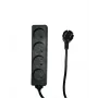 Microconnect MC-PS040150FRB strāvas pagarinātājs 1,5 m 4 maiņstrāvas kontaktligzdas Iekštelpām Melns