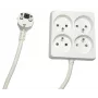 Microconnect MC-PSSQUARE040150FRW strāvas pagarinātājs 1,5 m 4 maiņstrāvas kontaktligzdas(-u) Iekštelpām Balts