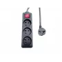 Microconnect MC-PSOO030150FRB strāvas pagarinātājs 1.5 m 3 maiņstrāvas kontaktligzdas Iekštelpu Melns