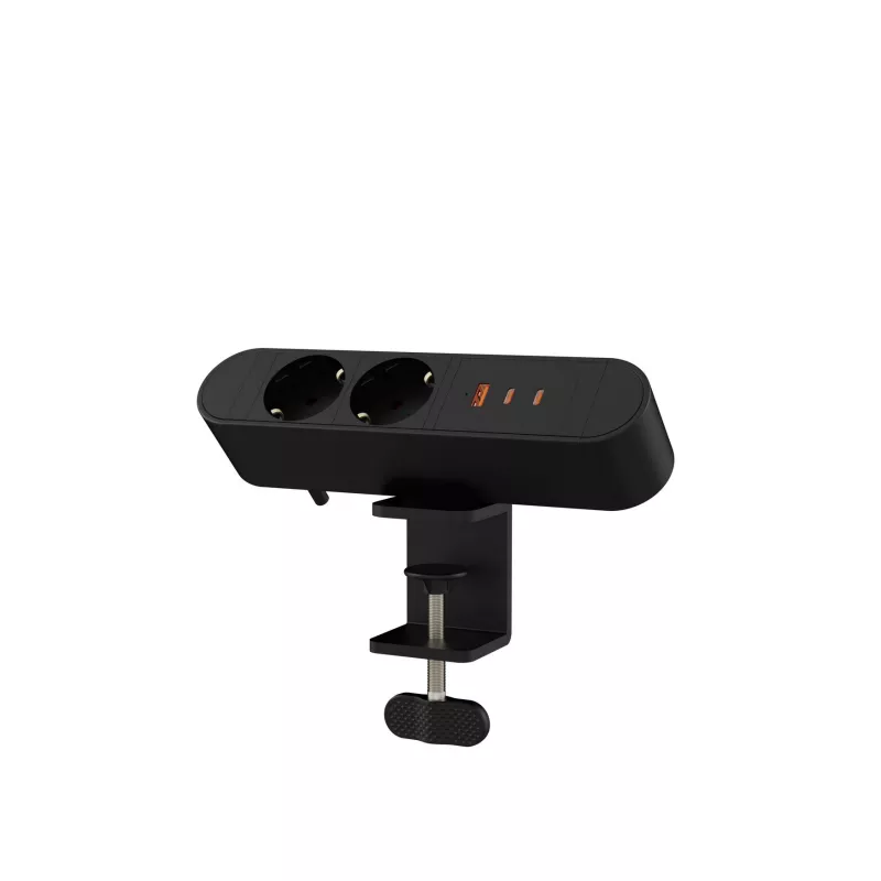 Daudzvietu galda kontaktligzda MicroConnect MC-MDPS-EU2-67W — 2 ligzdas, 67W kopā