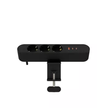 Daudzvietīga galda elektrības kontaktligzda MicroConnect MC-MDPS-EU3-67W — 3 izejas, kopējā jauda 67 W