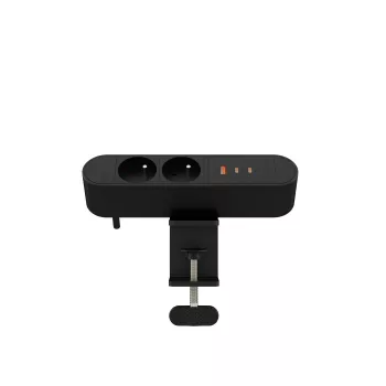 Galda ligzdu bloks MicroConnect MC-MDPS-FR2-67W — 2 rozetes, 67W kopā