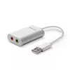 Audio pārveidotājs Lindy USB Type A to Audio Converter, sudraba/balts, 25 g