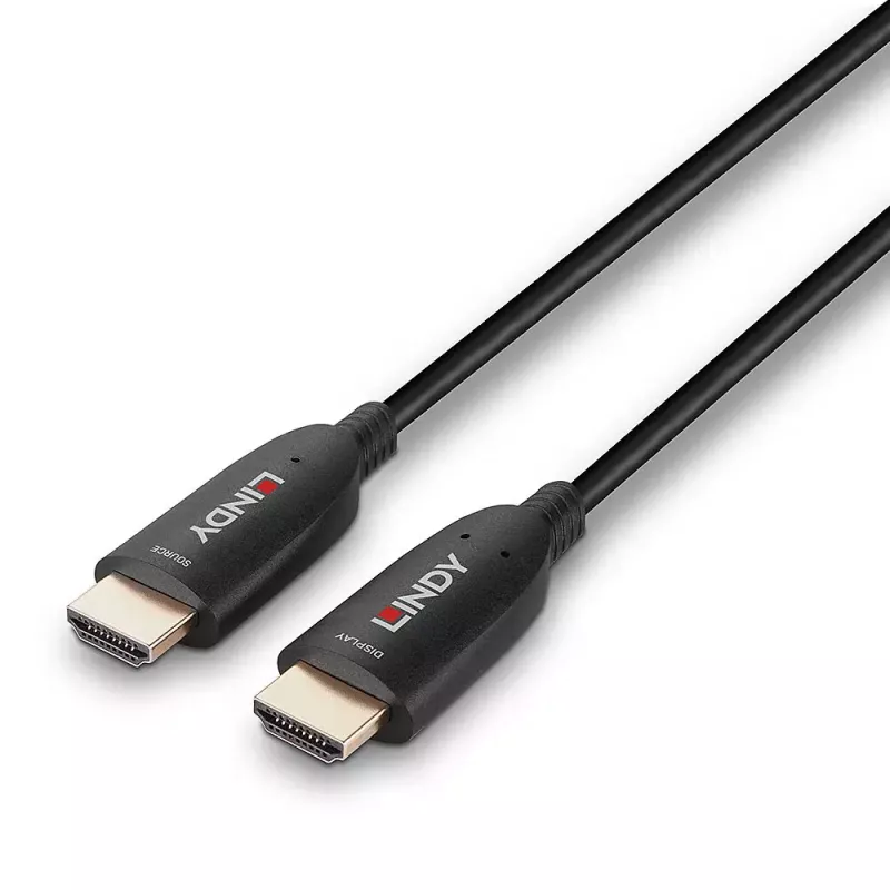 Lindy 50m šķiedru optikas hibrīda HDMI 8K60 kabelis