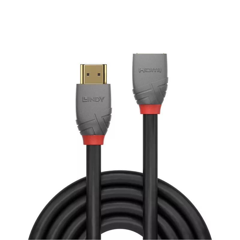 Lindy 2m High Speed HDMI pagarinātāja kabelis, Anthra Line