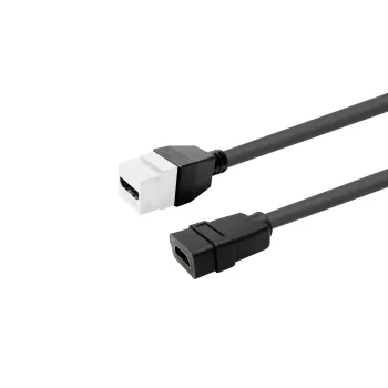 HDMI ligzdas keystone ieliktnis VivoLink PROKEYHDMIFF0.2W — balts, paneļmontāžas modulis