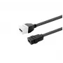 HDMI ligzdas keystone ieliktnis VivoLink PROKEYHDMIFF0.2W — balts, paneļmontāžas modulis