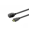 HDMI ligzdas keystone ieliktnis VivoLink PROKEYHDMIFM2B melns, HDMI ligzdas modulis sienas plāksnēm un paneļiem