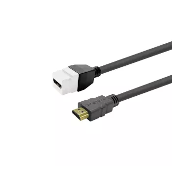 VivoLink HDMI Female Keystone Insert PROKEYHDMIFM2W balta — HDMI sieviešu keystone modulis