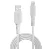 Lindy 1 m USB-Lightning kabelis, balts