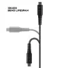 Lindy 3m pastiprināts USB Type-C uz Lightning kabelis