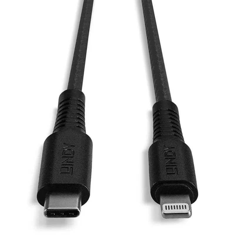 Lindy 3m pastiprināts USB Type-C uz Lightning kabelis