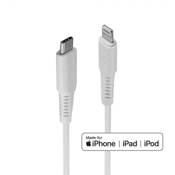 Lindy 0,5 m USB Type C uz Lightning vads, balts