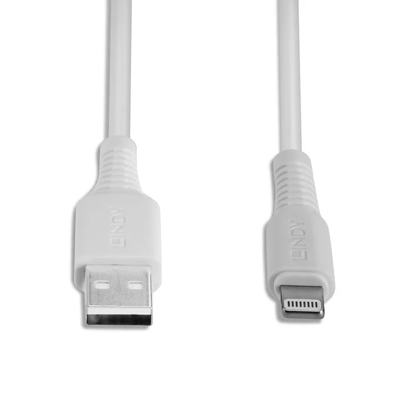 Lindy 0,5 m USB–Lightning kabelis, balts
