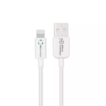 Lightning kabelis MicroConnect ECO-LIGHTNING1 1m balts USB A