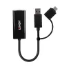 Lindy USB 3.2 Gen 1 Gigabit Ethernet pārveidotājs ar vadu USB savienojumu, Ethernet, 5000 Mbit/s, melns