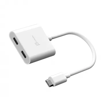 USB-C uz diviem USB-C adapteris j5create JCA164-N 3840x2160 240Hz