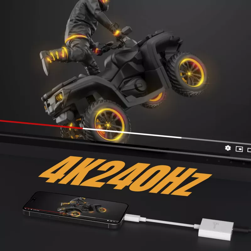 USB-C uz diviem USB-C adapteris j5create JCA164-N 3840x2160 240Hz