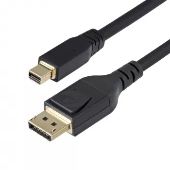 StarTech.com 10 pēdas (3 m) Mini DisplayPort uz DisplayPort 1.4 kabelis – 8K 60 Hz/4K 120 Hz HBR3 HDR, UHD mDP uz DP 1.4 vads, Ultra HD monitors/video kabelis