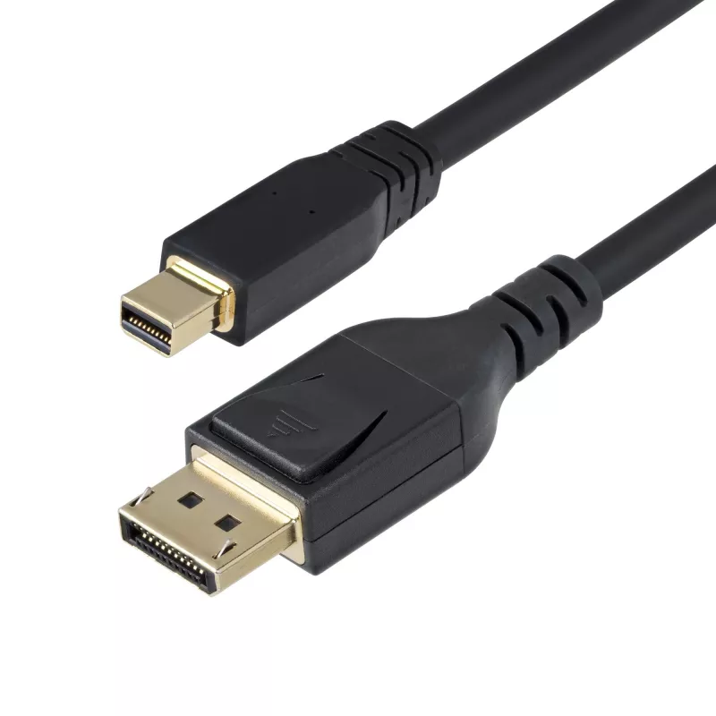 StarTech.com 10 pēdas (3 m) Mini DisplayPort uz DisplayPort 1.4 kabelis – 8K 60 Hz/4K 120 Hz HBR3 HDR, UHD mDP uz DP 1.4 vads, Ultra HD monitors/video kabelis